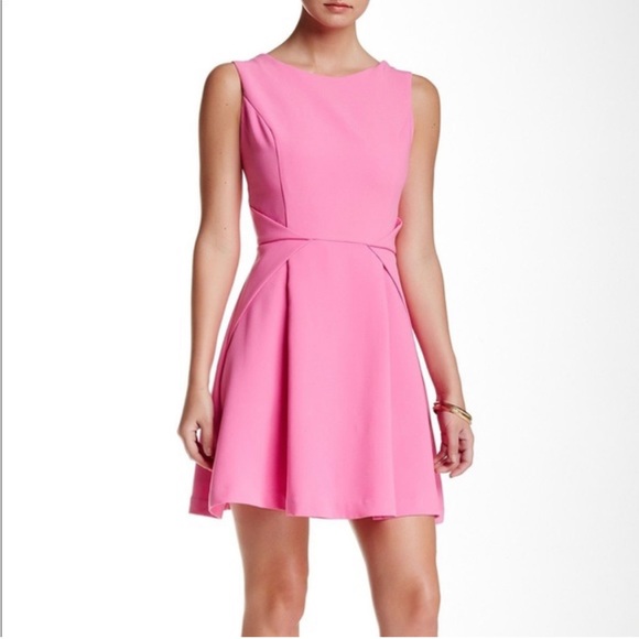 Adelyn Rae Light Pink Strappy Back Fit & Flare Dress Size M - Picture 2 of 9